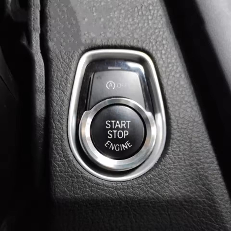 Start Stopp Knopf Abdeckung für BMW Zündung Ring Zierring Zierblende