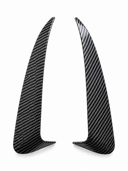 Heckstoßstange Flossen für Mercedes Benz Aero Flaps W205 C43 C63 AMG Carbon Look