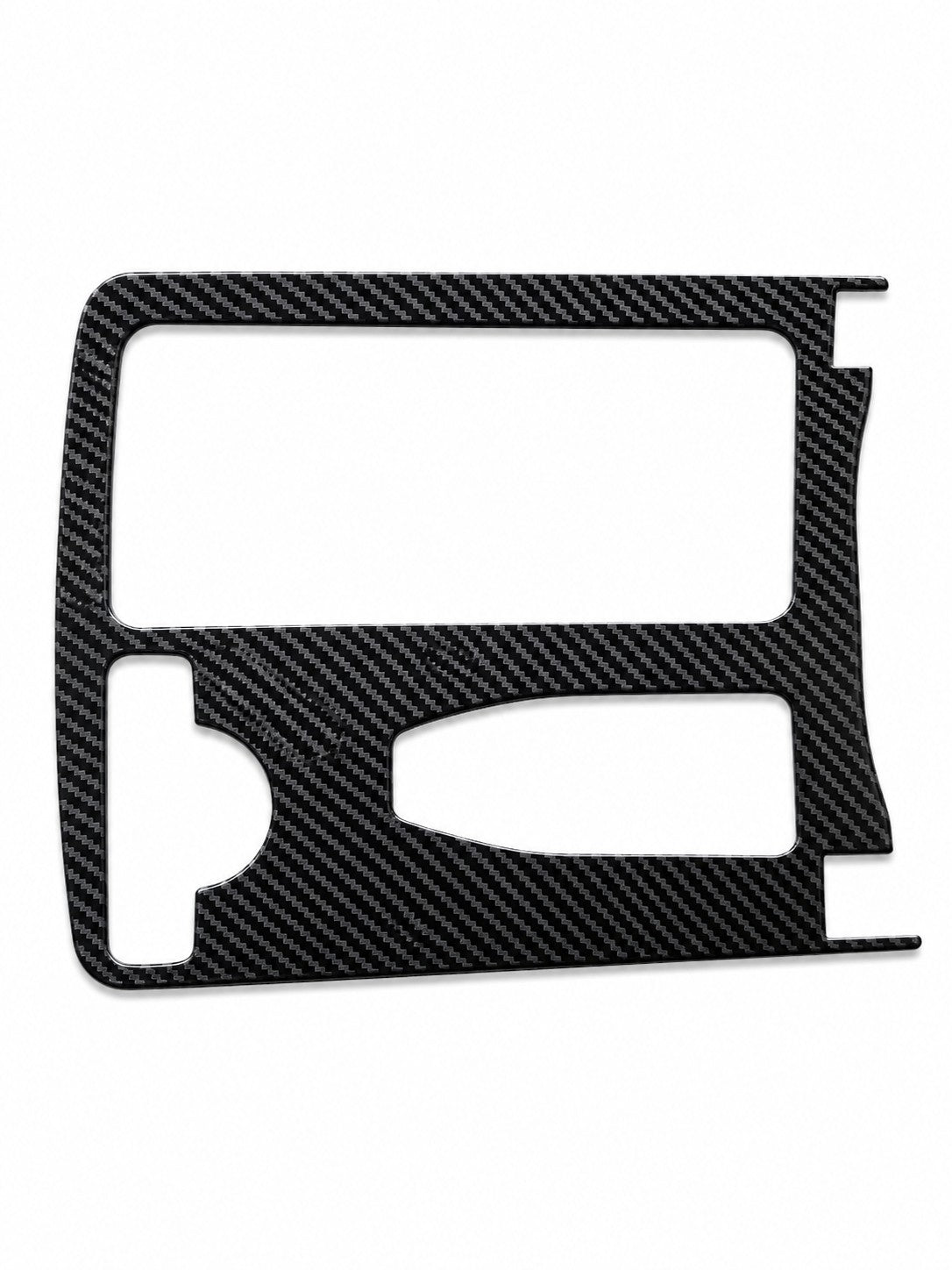 Getränkehalter Abdeckung für Mercedes C W204 E W207 W212 Mittelkonsole Blende Carbon Look