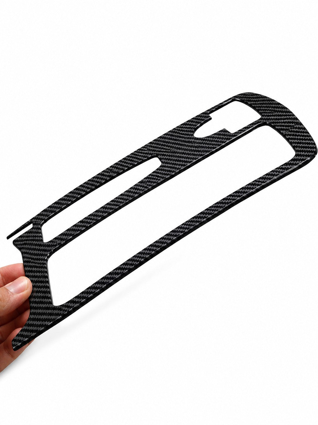 Getränkehalter Abdeckung für Mercedes C W204 E W207 W212 Mittelkonsole Blende Carbon Look