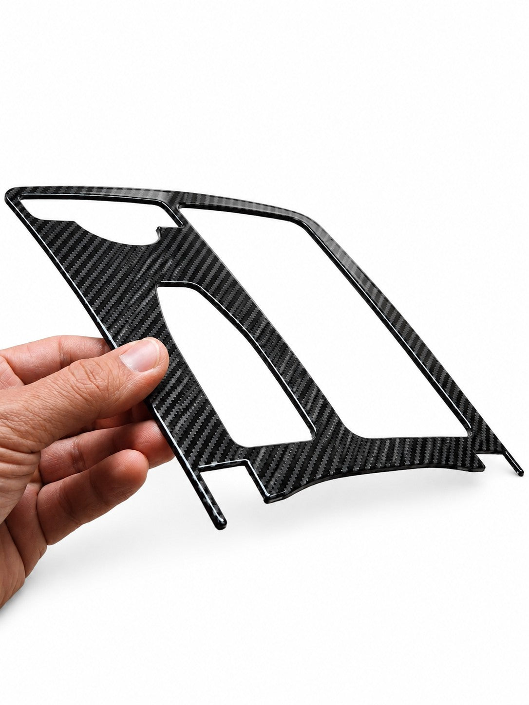 Getränkehalter Abdeckung für Mercedes C W204 E W207 W212 Mittelkonsole Blende Carbon Look